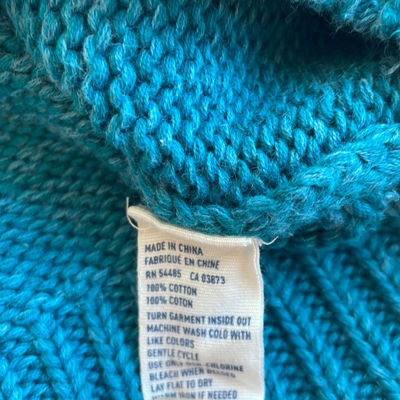 Knit Turquoise Sweater American Eagle Size Medium - Picture 7 of 7